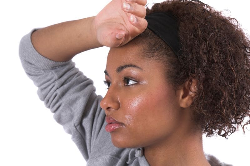 Sudoración excesiva o hiperhidrosis